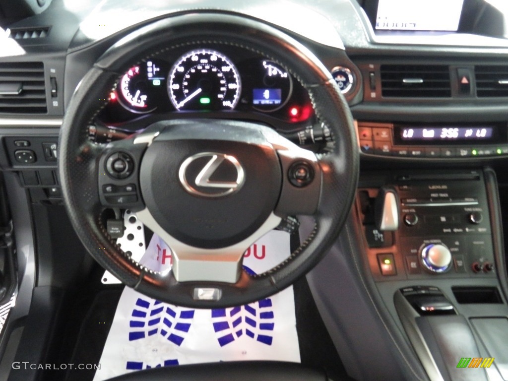 2014 CT 200h Hybrid - Nebula Gray Pearl / Black photo #30