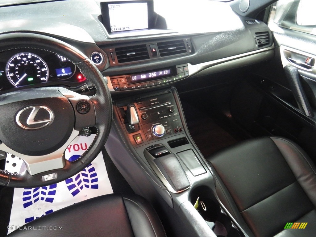 2014 Lexus CT 200h Hybrid Black Dashboard Photo #138199314