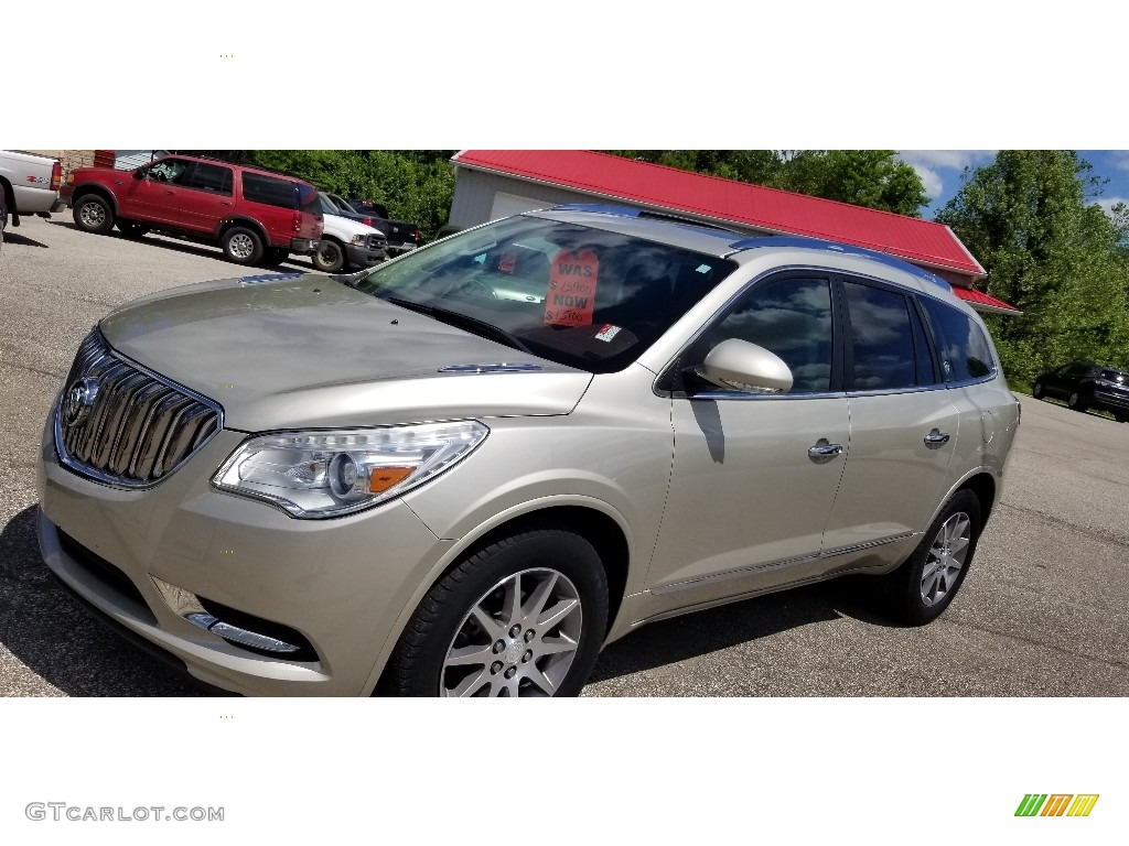 2013 Enclave Leather AWD - Champagne Silver Metallic / Choccachino Leather photo #10