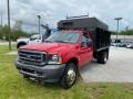 Red 2004 Ford F550 Super Duty XL Regular Cab Chassis