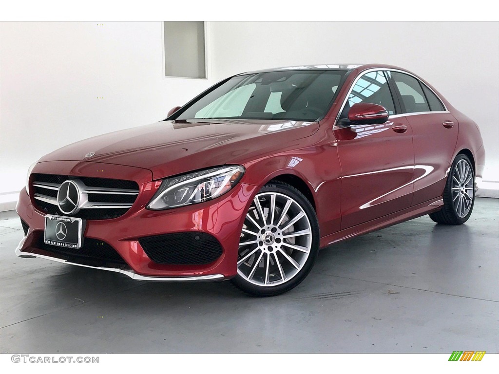 designo Cardinal Red Metallic 2018 Mercedes-Benz C 300 Sedan Exterior Photo #138203984
