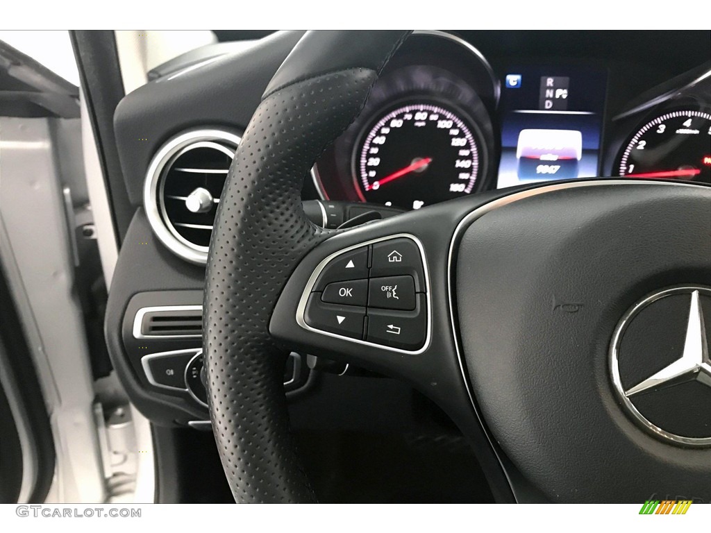 2017 Mercedes-Benz C 300 4Matic Sedan Black Steering Wheel Photo #138205094