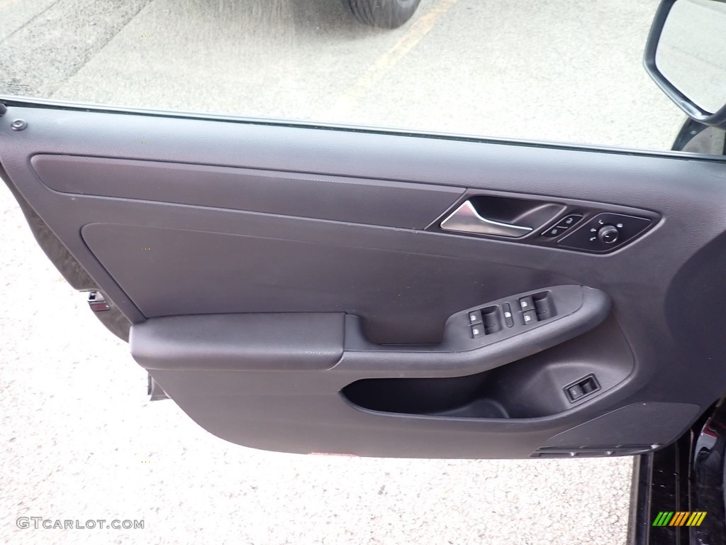 2016 Volkswagen Jetta S Titan Black Door Panel Photo #138205541
