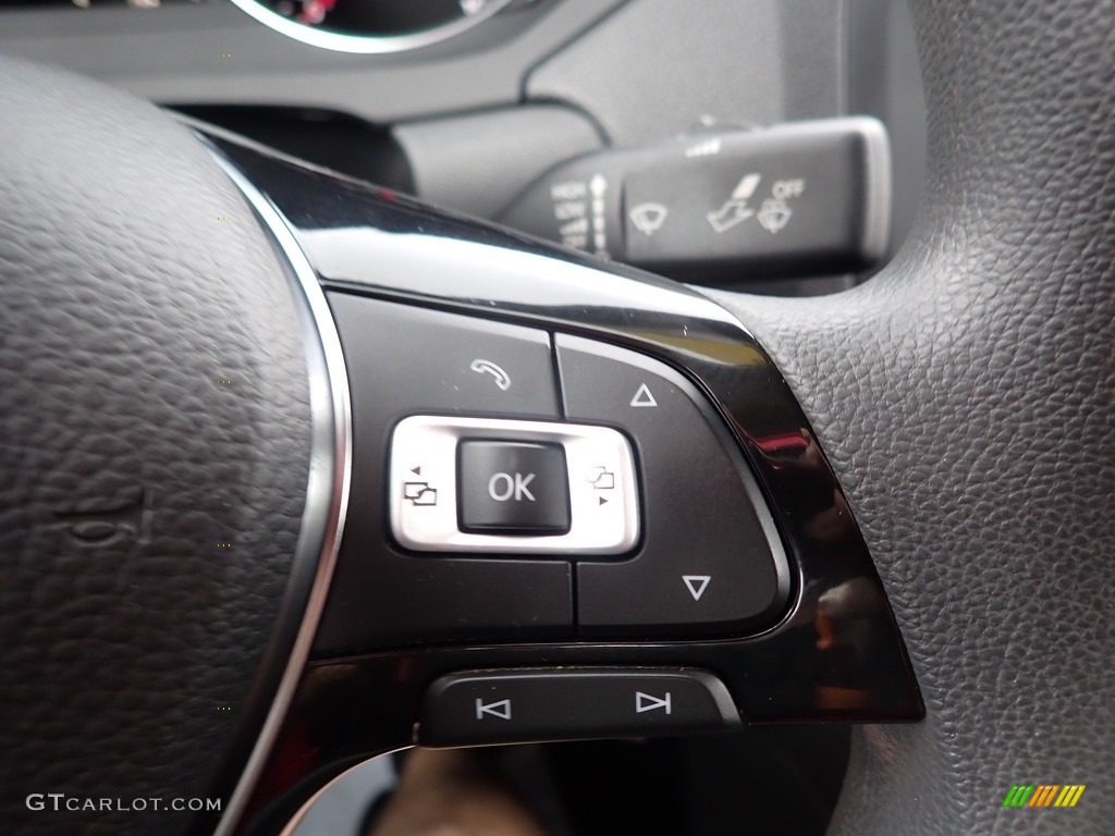 2016 Volkswagen Jetta S Titan Black Steering Wheel Photo #138205652