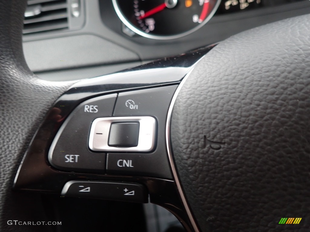 2016 Volkswagen Jetta S Titan Black Steering Wheel Photo #138205670