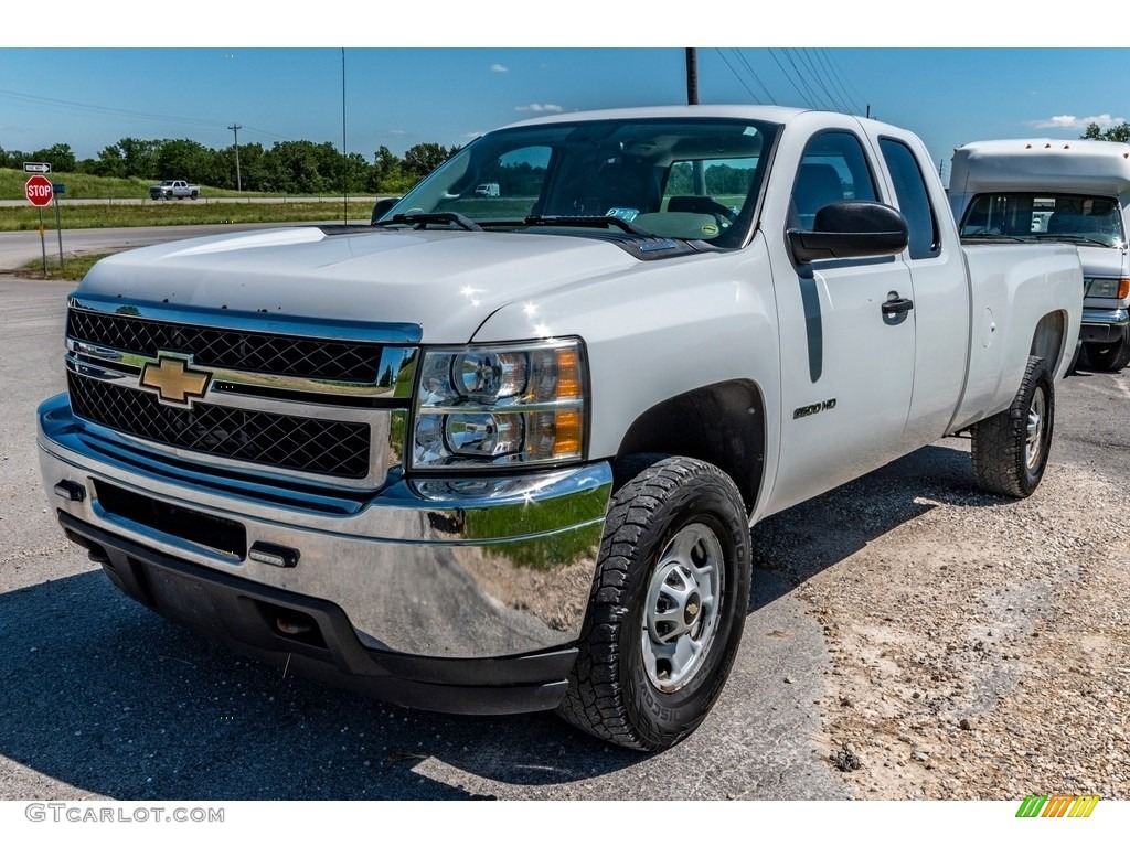 Summit White 2011 Chevrolet Silverado 2500HD Extended Cab Exterior Photo #138206189