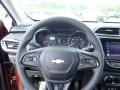 Jet Black 2021 Chevrolet TrailBlazer LT AWD Steering Wheel