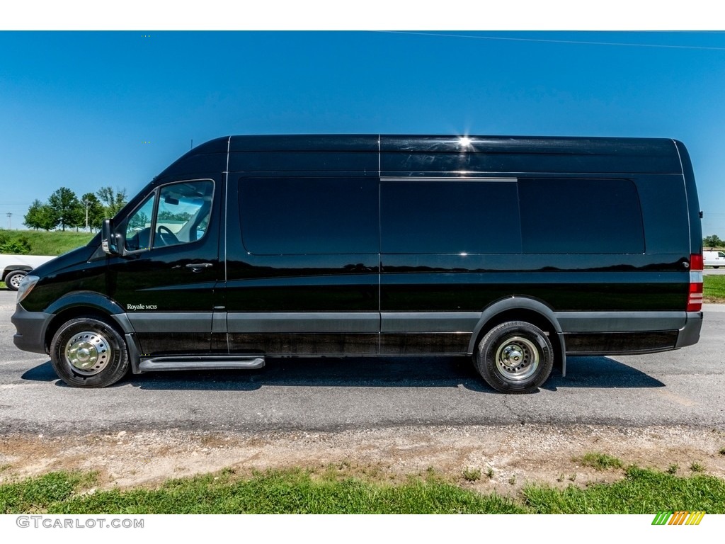 2015 Sprinter 3500 High Roof Passenger Van - Black Blue / Black photo #7