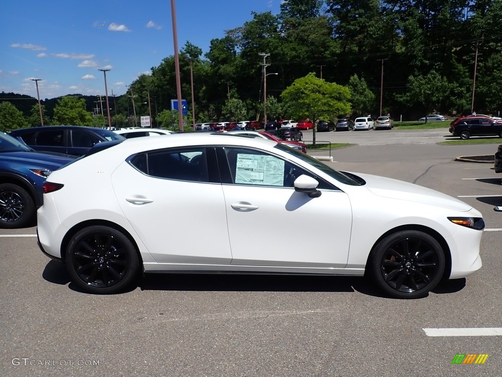 Snowflake White Pearl Mica 2020 Mazda MAZDA3 Premium Hatchback Exterior Photo #138207403