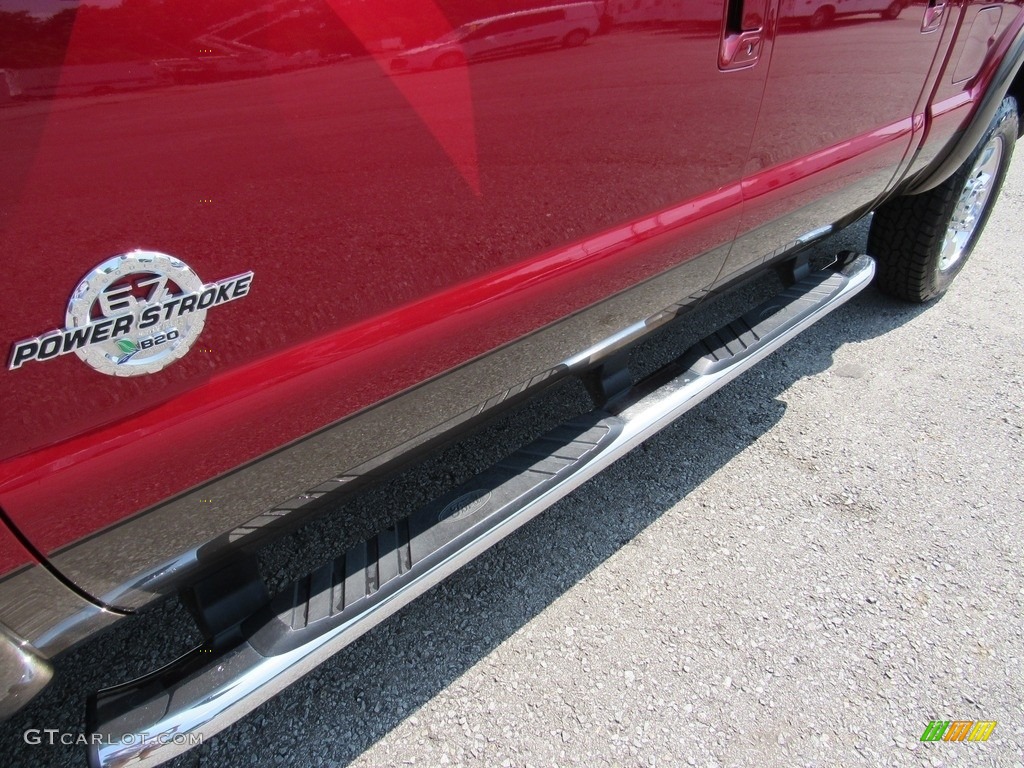 2016 F350 Super Duty Lariat Crew Cab 4x4 - Ruby Red Metallic / Adobe photo #10