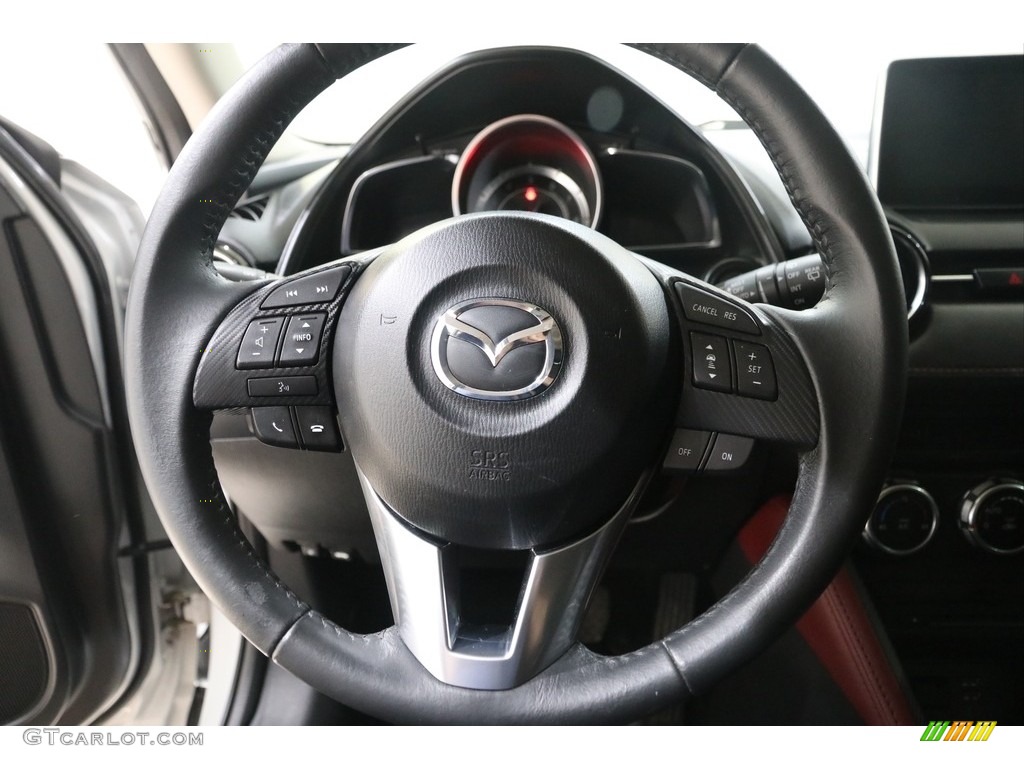 2017 Mazda CX-3 Grand Touring AWD Black Steering Wheel Photo #138210105