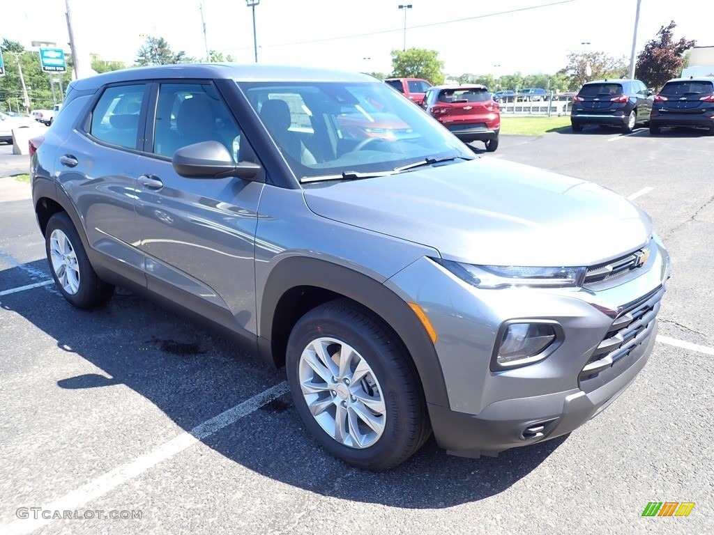 Satin Steel Metallic 2021 Chevrolet TrailBlazer LS AWD Exterior Photo #138210723