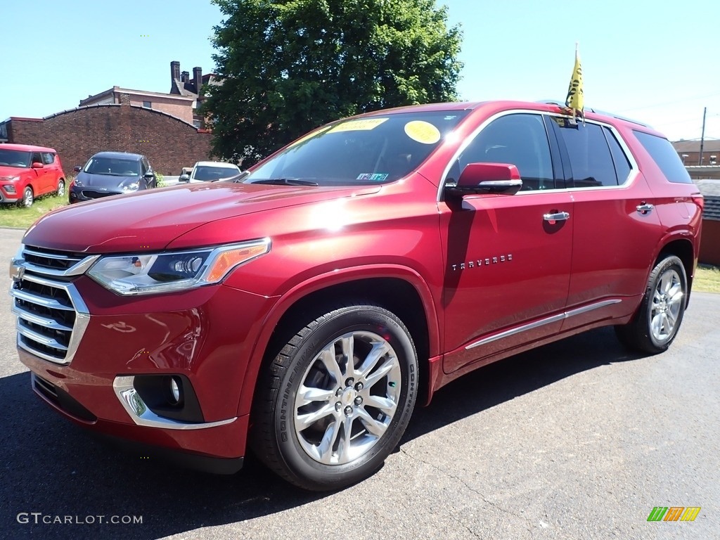 2018 Traverse High Country AWD - Cajun Red Tintcoat / High Country Jet Black/Loft Brown photo #7
