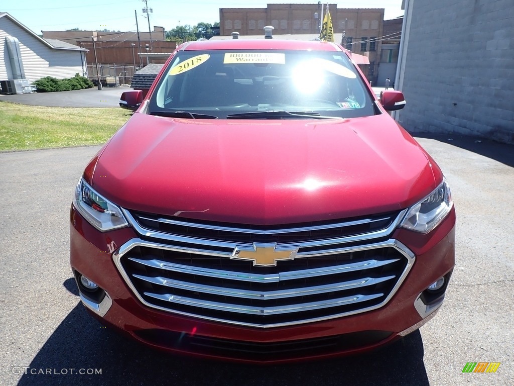 2018 Traverse High Country AWD - Cajun Red Tintcoat / High Country Jet Black/Loft Brown photo #8