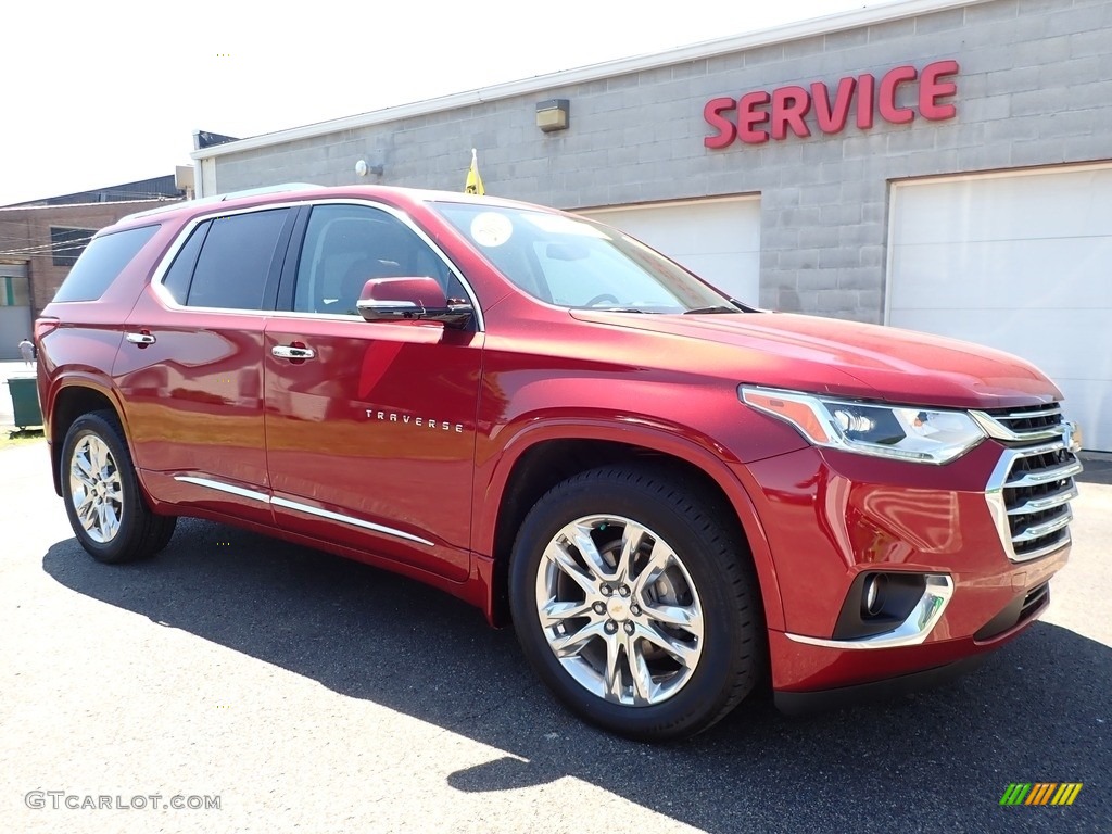 2018 Traverse High Country AWD - Cajun Red Tintcoat / High Country Jet Black/Loft Brown photo #9