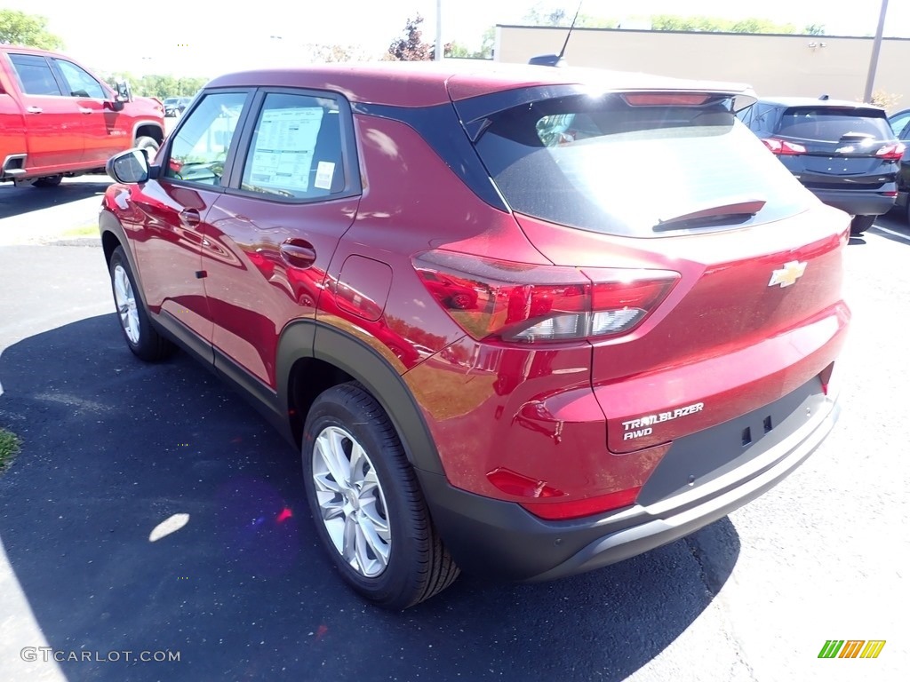 2021 TrailBlazer LS AWD - Scarlet Red Metallic / Jet Black photo #3