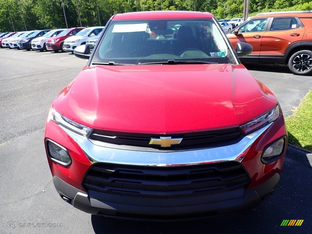 2021 TrailBlazer LS AWD - Scarlet Red Metallic / Jet Black photo #8