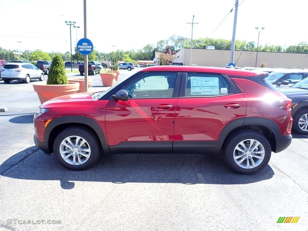 2021 TrailBlazer LS AWD - Scarlet Red Metallic / Jet Black photo #2