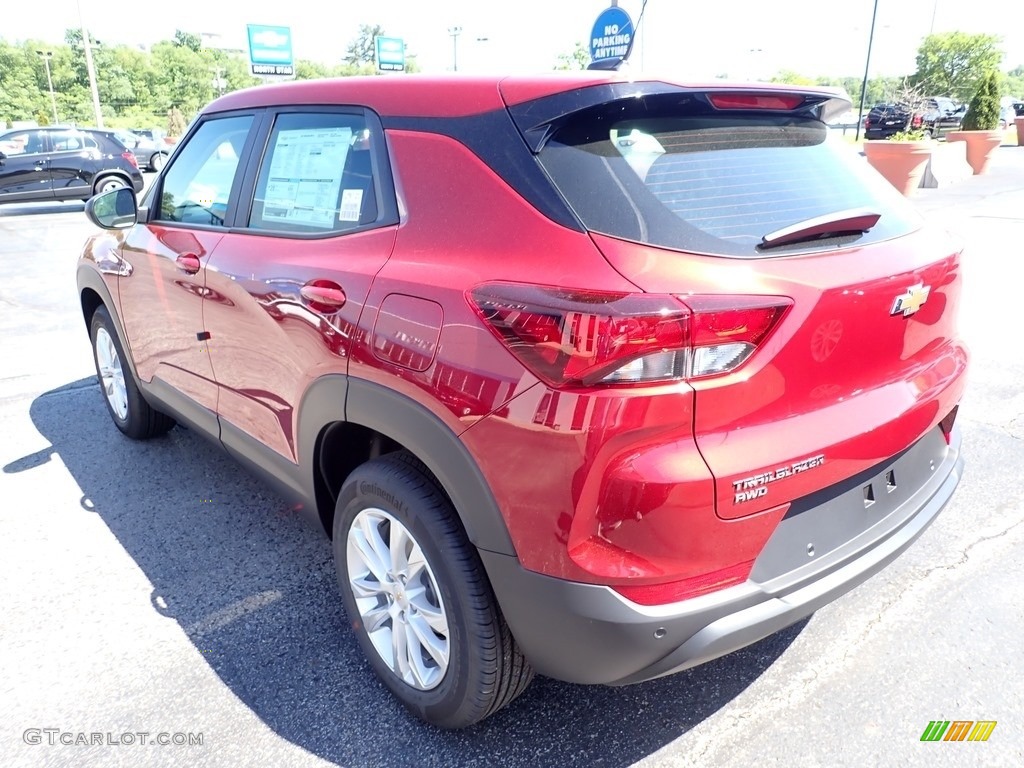 2021 Trailblazer LS AWD - Scarlet Red Metallic / Jet Black photo #3