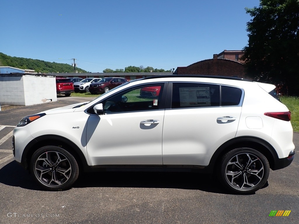 Snow White Pearl 2020 Kia Sportage SX Turbo AWD Exterior Photo #138212592