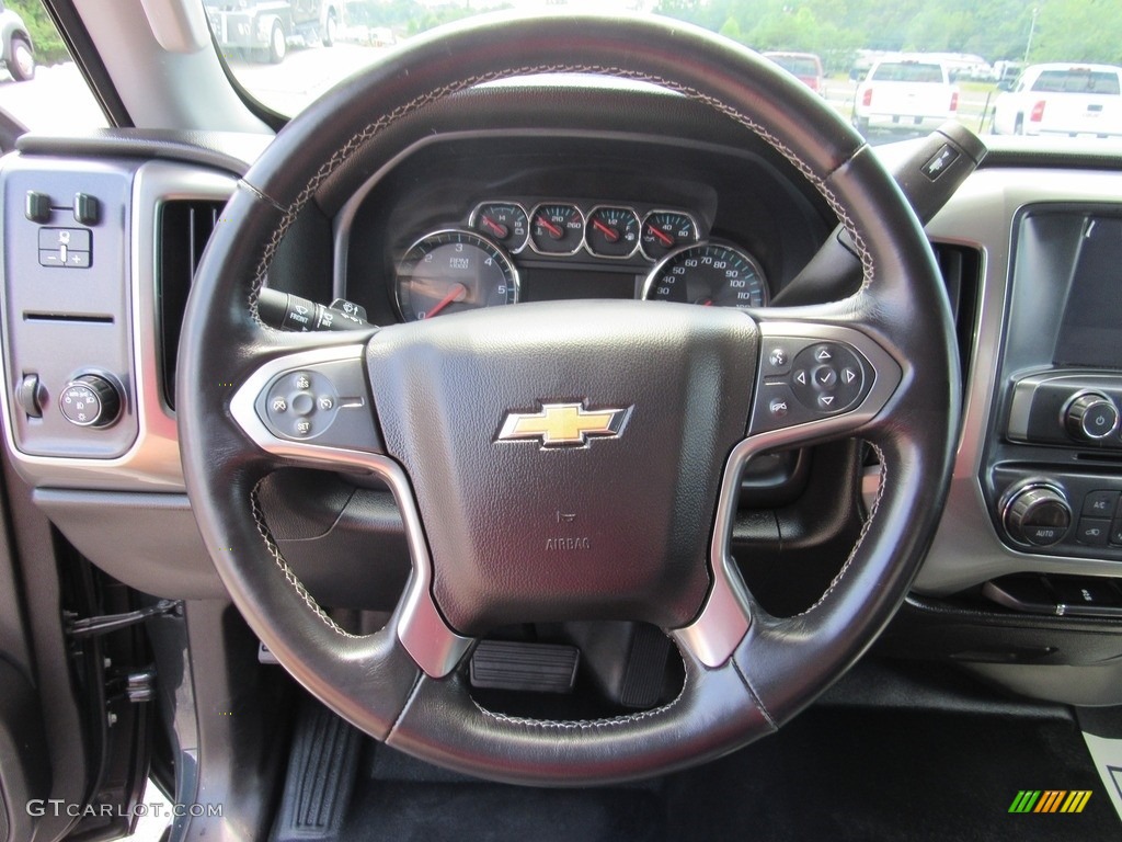 2018 Chevrolet Silverado 2500HD LT Crew Cab Dark Ash/Jet Black Steering Wheel Photo #138219938