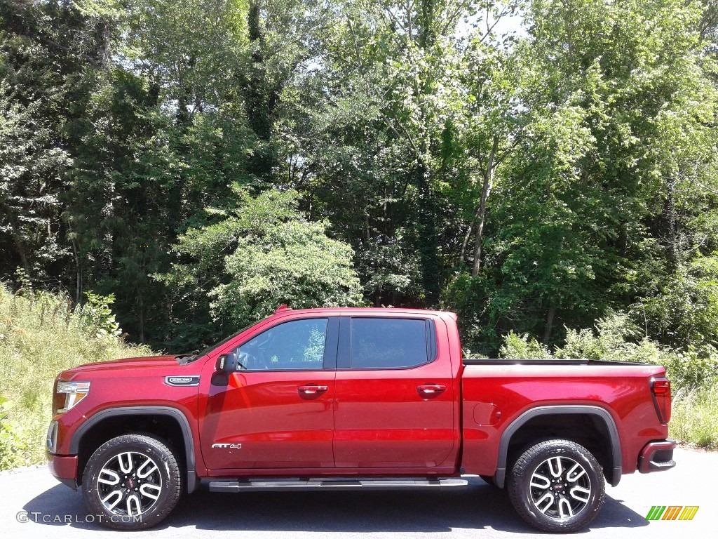 2020 Sierra 1500 AT4 Crew Cab 4WD - Red Quartz Tintcoat / Jet Black photo #1
