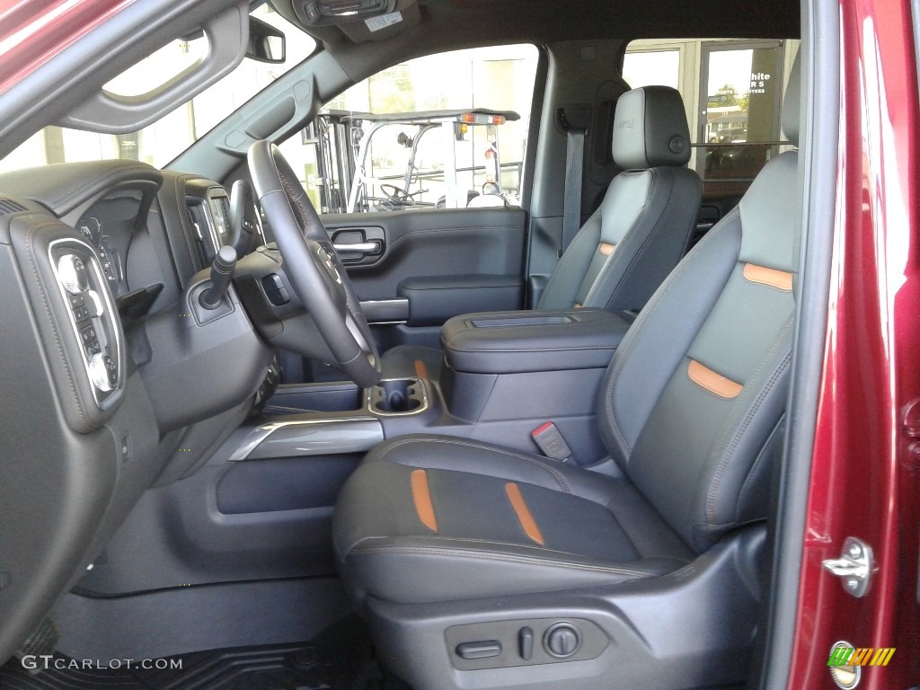 Jet Black Interior 2020 GMC Sierra 1500 AT4 Crew Cab 4WD Photo #138221789