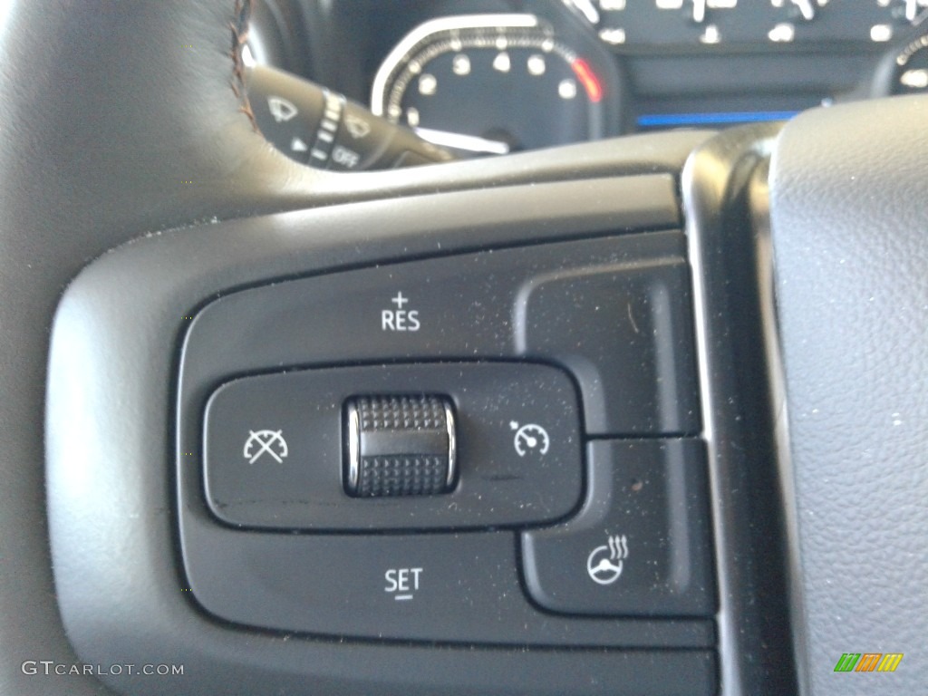 2020 GMC Sierra 1500 AT4 Crew Cab 4WD Jet Black Steering Wheel Photo #138222014