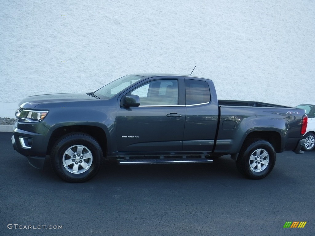 2017 Colorado WT Extended Cab 4x4 - Graphite Metallic / Jet Black/­Dark Ash photo #2