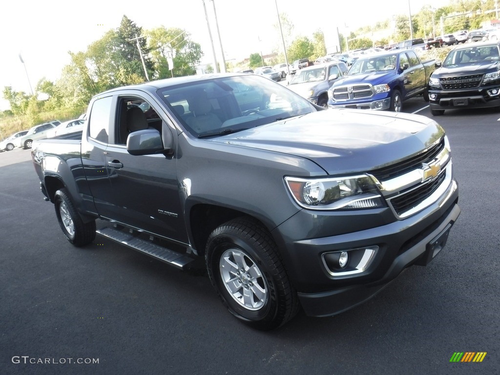2017 Colorado WT Extended Cab 4x4 - Graphite Metallic / Jet Black/­Dark Ash photo #6