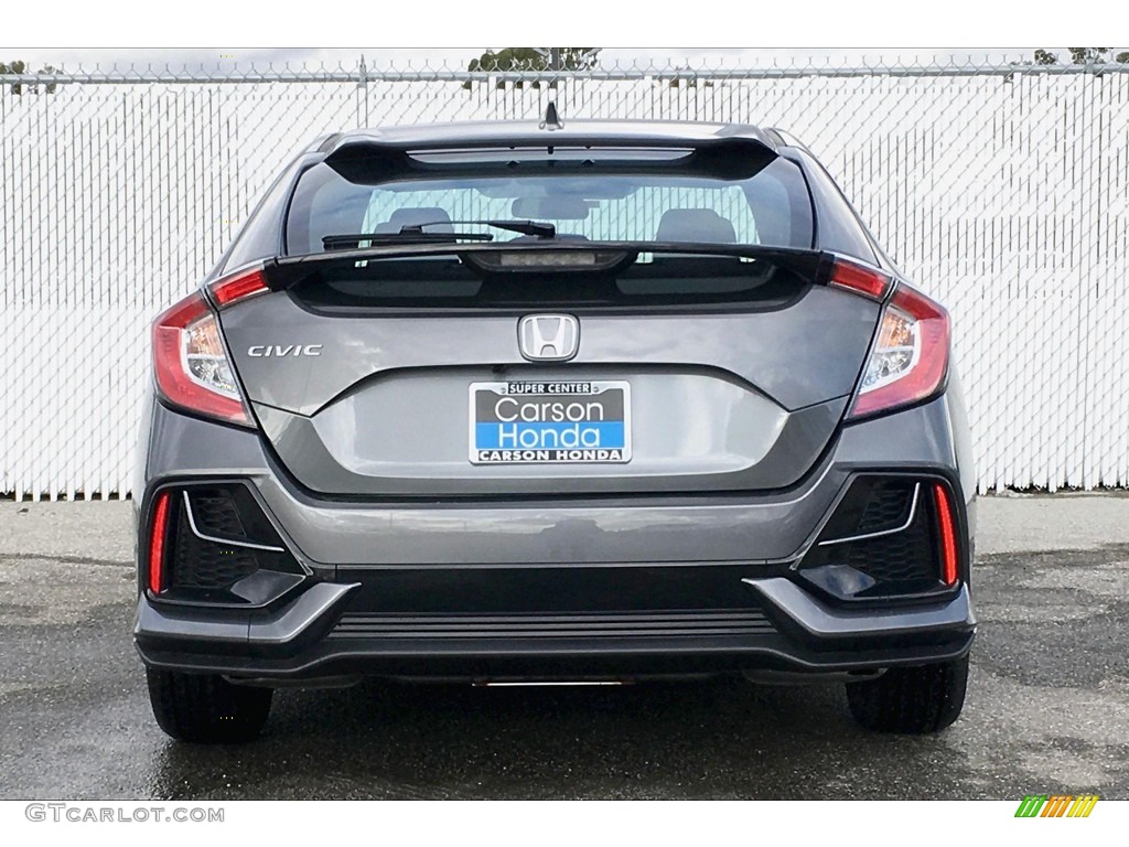 2020 Civic LX Hatchback - Polished Metal Metallic / Black photo #3