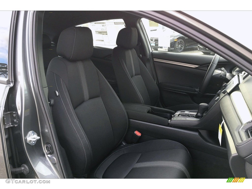 2020 Civic LX Hatchback - Polished Metal Metallic / Black photo #7