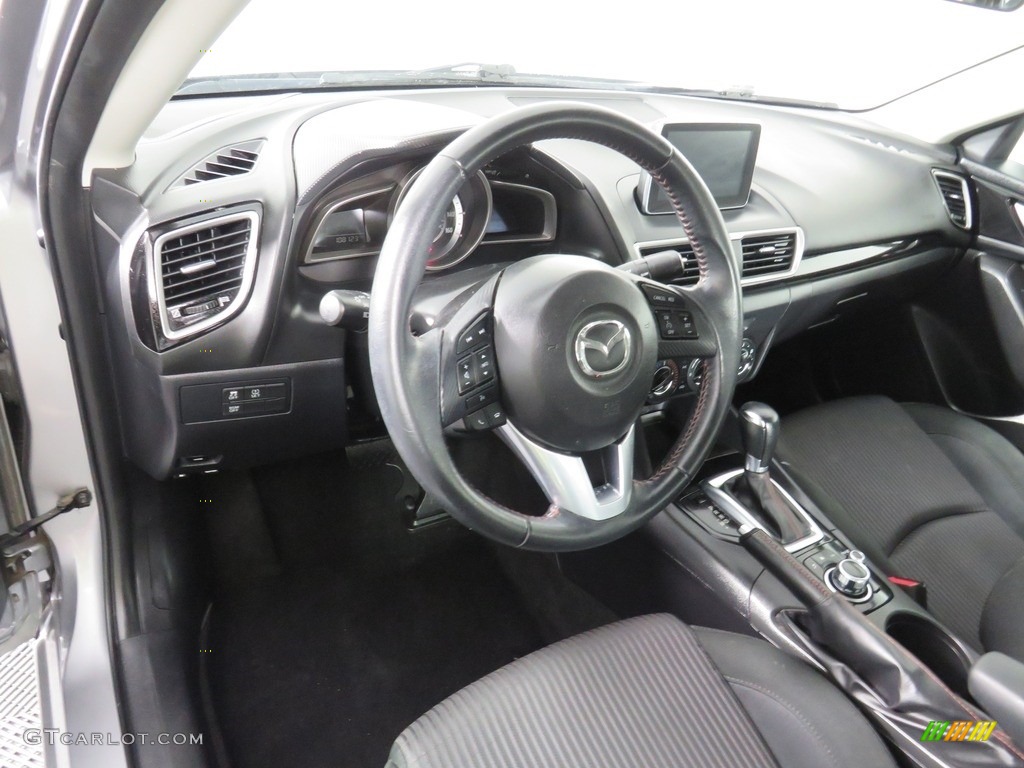 Black Interior 2015 Mazda MAZDA3 i Touring 4 Door Photo #138224948