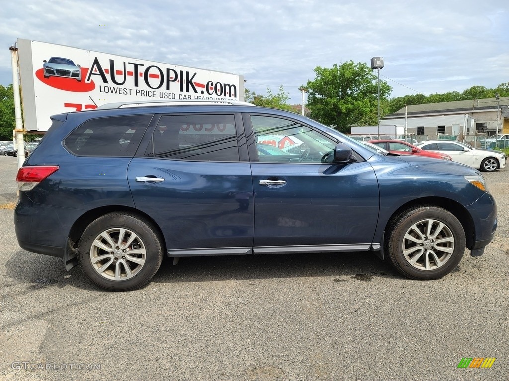 2014 Pathfinder SV AWD - Arctic Blue Metallic / Almond photo #3