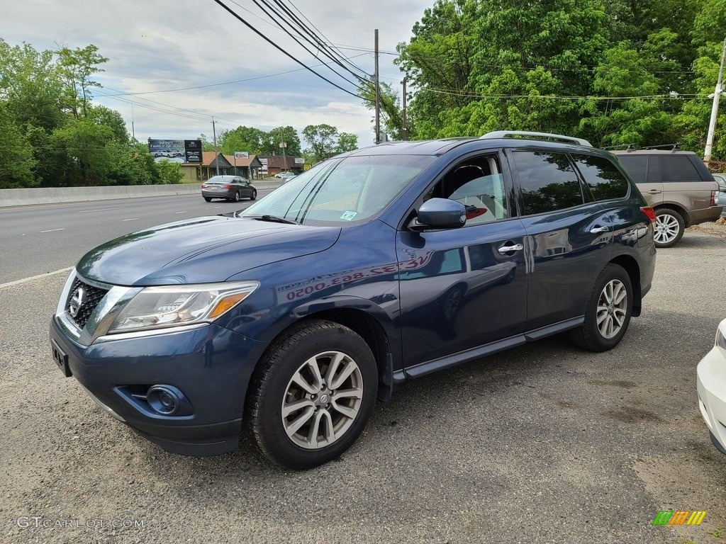 2014 Pathfinder SV AWD - Arctic Blue Metallic / Almond photo #6