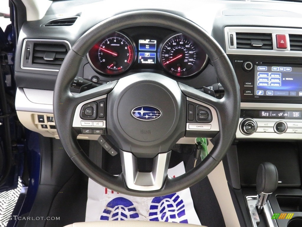 2017 Legacy 2.5i Premium - Lapis Blue Pearl / Warm Ivory photo #29