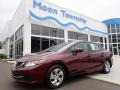 Rallye Red 2014 Honda Civic LX Sedan
