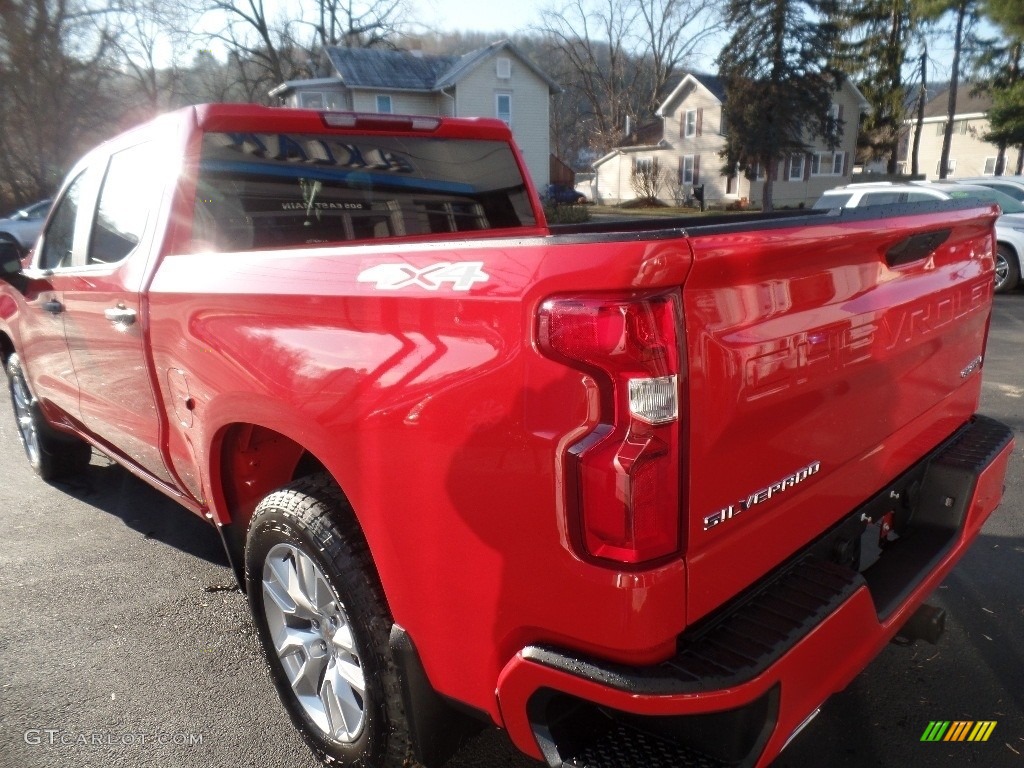 2020 Silverado 1500 Custom Crew Cab 4x4 - Red Hot / Jet Black photo #7