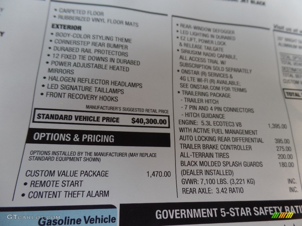 2020 Silverado 1500 Custom Crew Cab 4x4 - Red Hot / Jet Black photo #39