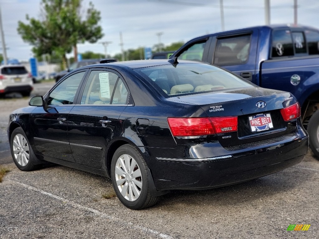 2009 Sonata Limited - Ebony Black / Camel photo #2