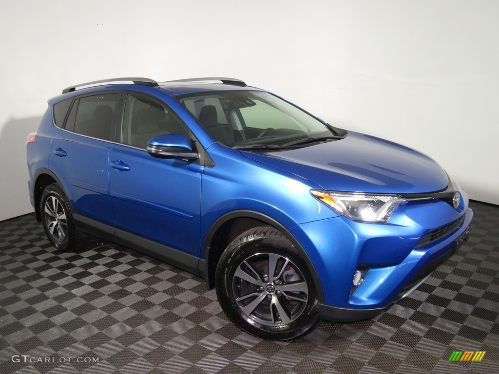 2017 RAV4 XLE - Electric Storm Metallic / Black photo #2
