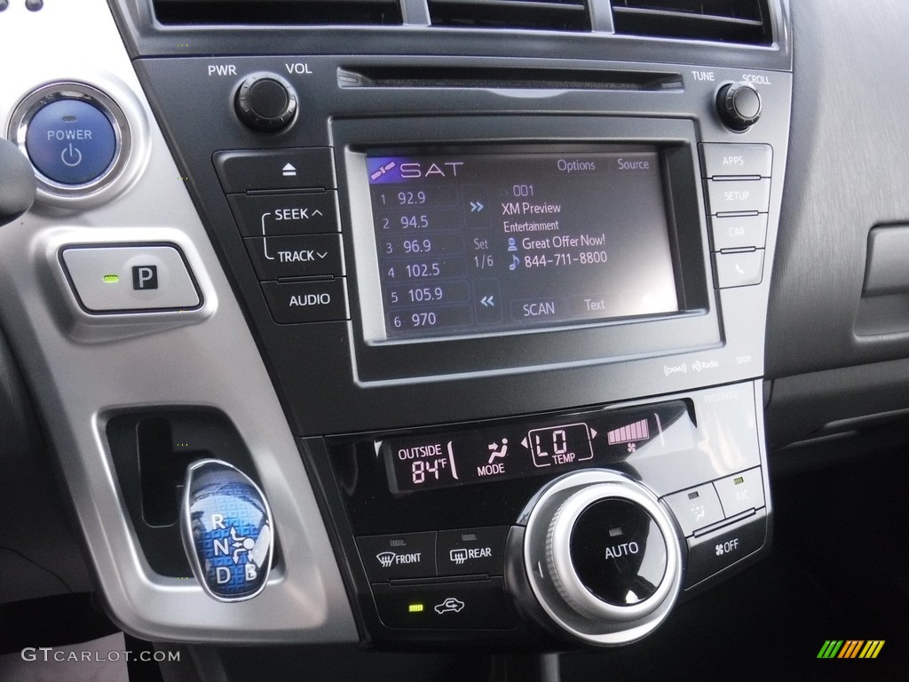 2014 Prius v Five - Magnetic Gray Metallic / Dark Gray photo #16