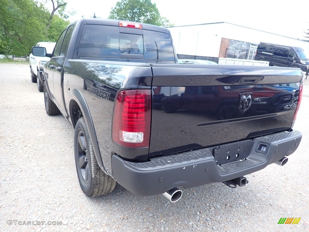 2020 1500 Classic Warlock Quad Cab 4x4 - Diamond Black Crystal Pearl / Black/Diesel Gray photo #3