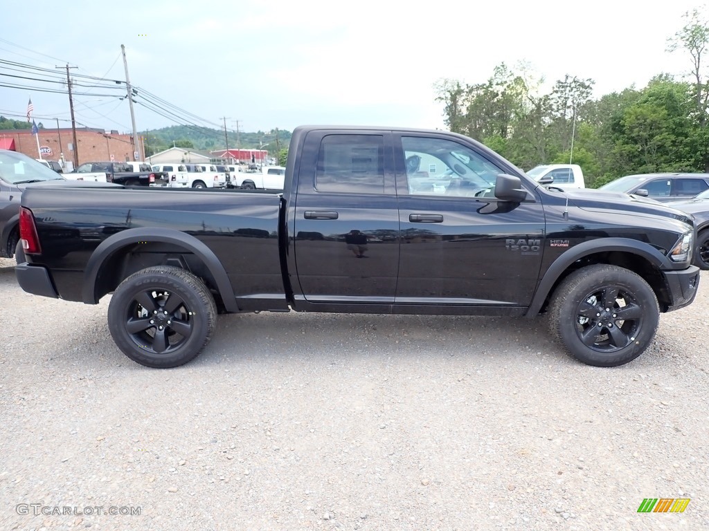 2020 1500 Classic Warlock Quad Cab 4x4 - Diamond Black Crystal Pearl / Black/Diesel Gray photo #6