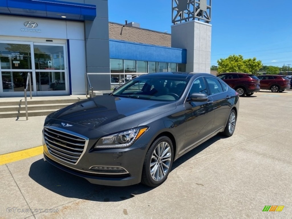 2017 Genesis G80 AWD - Himalayan Gray / Black Monotone photo #1