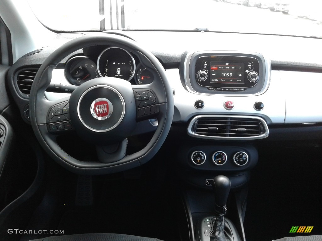 2016 Fiat 500X Easy AWD Black/Gray Dashboard Photo #138234232