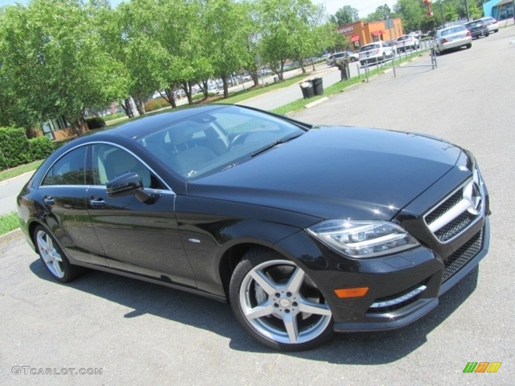 2012 CLS 550 4Matic Coupe - Obsidian Black Metallic / Ash/Black photo #3