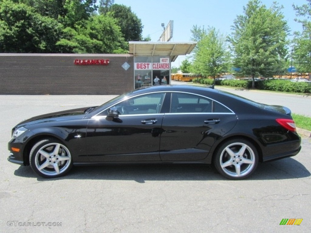 2012 CLS 550 4Matic Coupe - Obsidian Black Metallic / Ash/Black photo #7