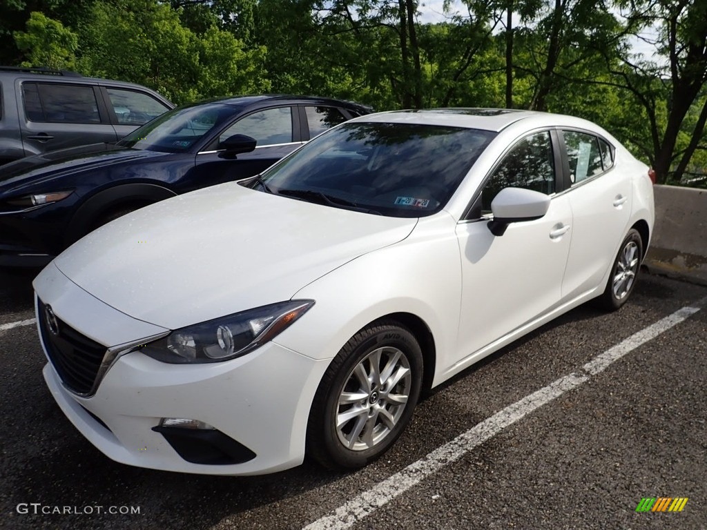 2014 MAZDA3 i Touring 4 Door - Snowflake White Pearl / Black photo #1