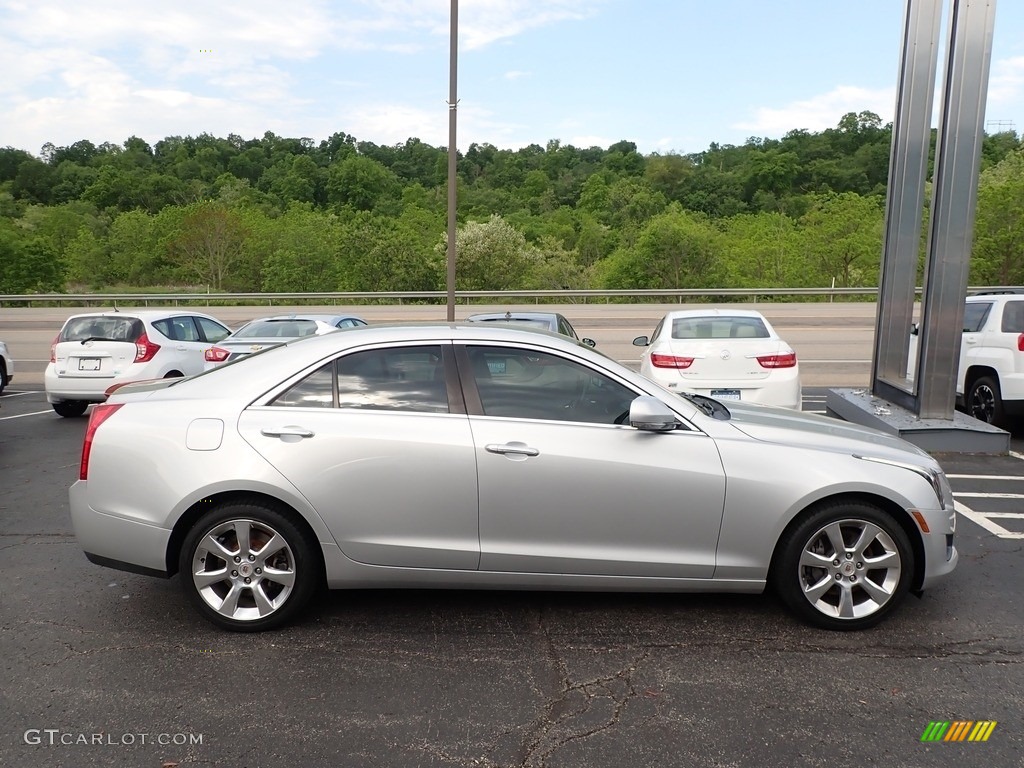 Radiant Silver Metallic 2013 Cadillac ATS 3.6L Luxury AWD Exterior Photo #138237691